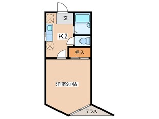 ユニベ－ルの物件間取画像